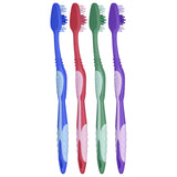 Colgate Soft Toothbrush Value 24 Pack - Extra Clean with Circular Power Soft Bristles, Grip Handle, 4 Toothbrushes, Multicoloured