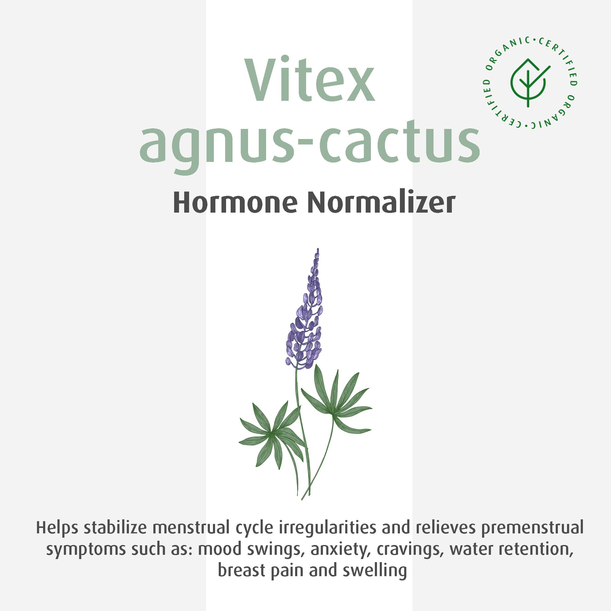 A.Vogel Vitex 50 mL – Natural PMS Relief & Hormone Balance - Chasteberry Tincture - Supports Menstrual Cycle Regularity - Vegan, Lactose Free and Gluten Free