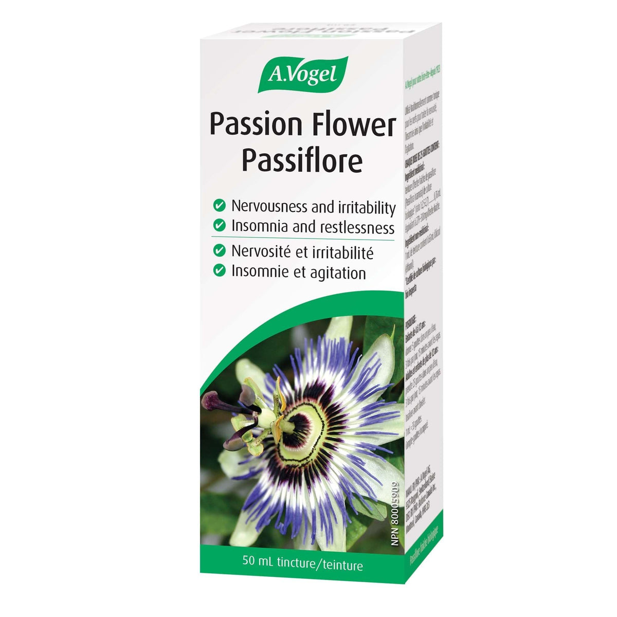 A.Vogel Passion Flower Liquid 50 mL – Organic Stress & Sleep Tincture for Adults & Kids 4+ - Sugar‑Gluten‑Lactose‑Free