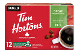 Tim Hortons Decaf Coffee, Single Serve Keurig K-Cup Pods, Medium Roast, 12ct Pack