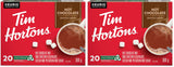 Tim Hortons Hot Chocolate, Recyclable Single Serve Keurig K-Cup Pods, 20 Count (Pack of 2)