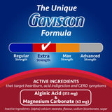 Gaviscon Extra Strength Tablets - 60 Count - Chewable Foaming Antacid Tablets for Day and Night Heartburn Relief, Acid Reflux and GERD relief, Butterscotch - Free of Aluminum, Lactose and Gluten