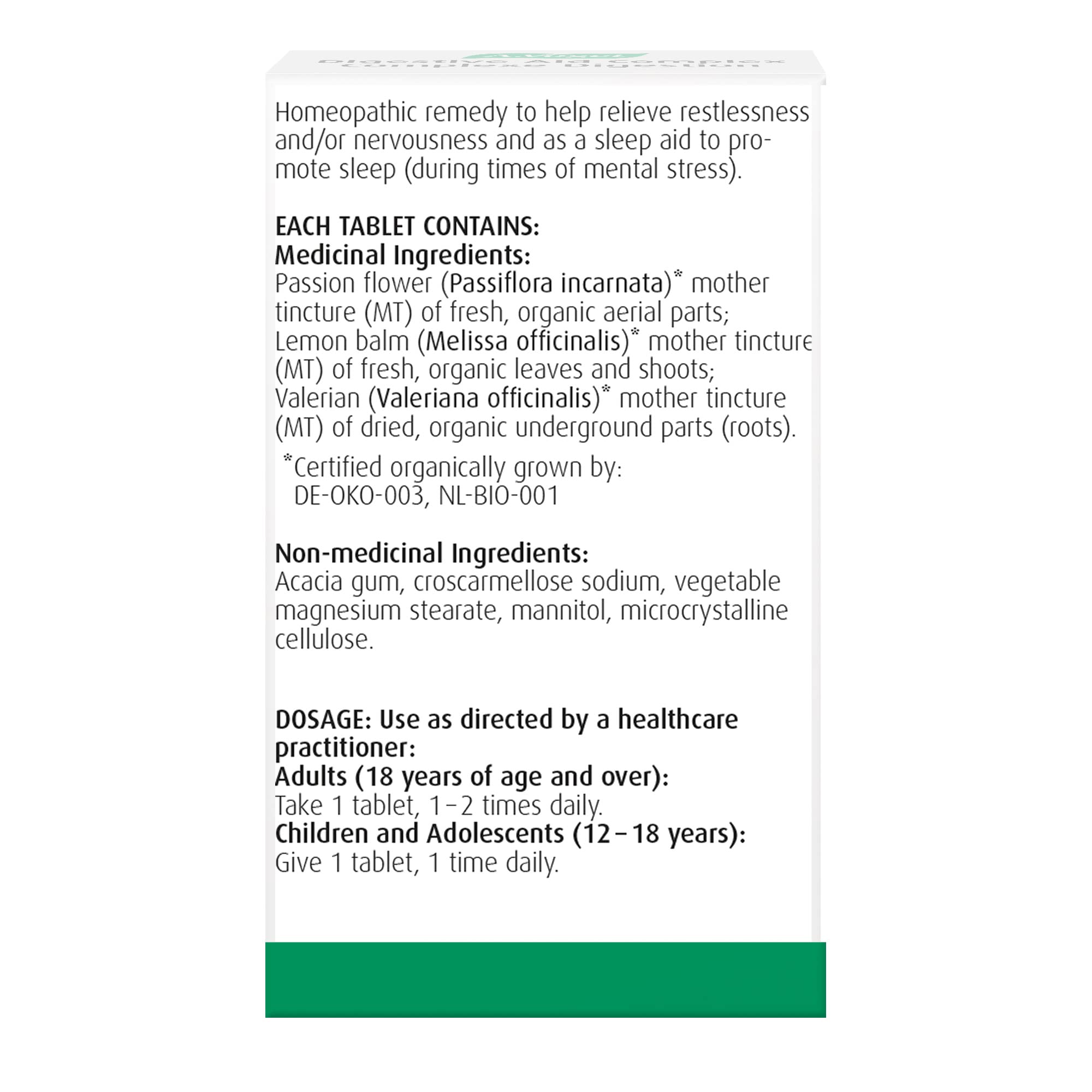 A.Vogel Relax Tablets - Sleep Aid and Mental Stress Relief - Extracts of Passion Flower, Lemon Balm and Valerian - Gluten-Free, Lactose-Free and Vegan - 60 Tablets