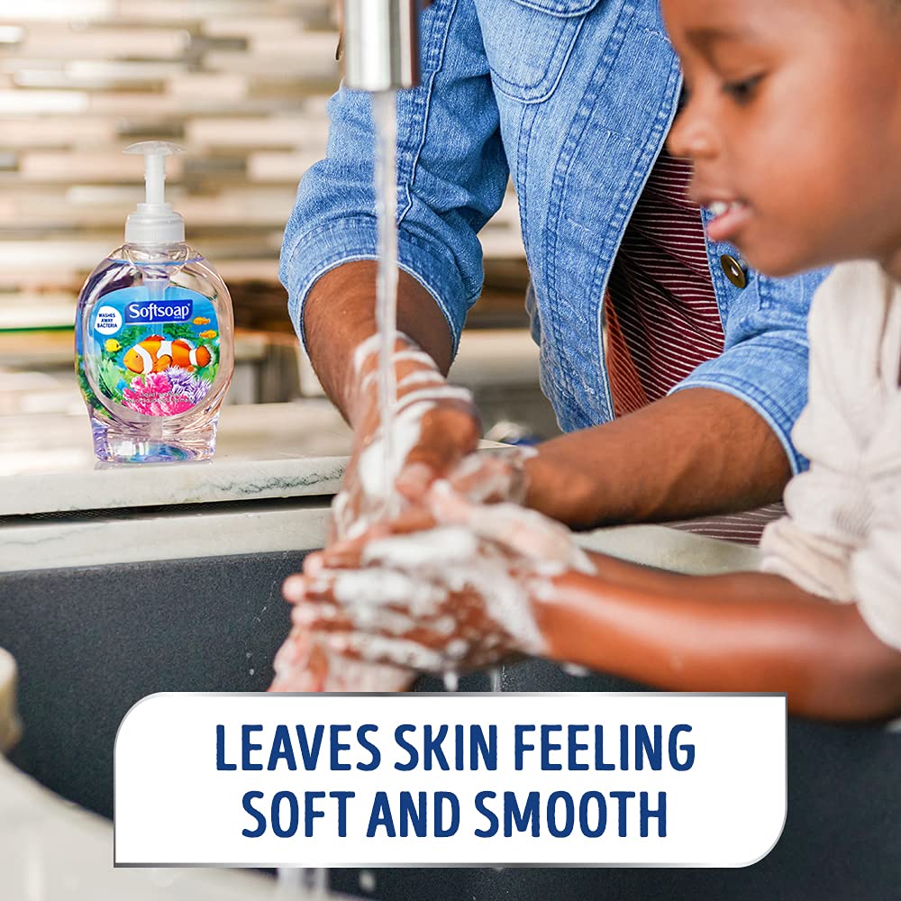Softsoap Antibacterial Liquid Hand Soap Refill - Aquarium Series - Fresh Scent- Moisturizing Hand Wash, Savon a Main, Dermatologically Tested, for Soft Smooth Skin, 1.47 Liters (Pack of 1) (Packaging May Vary)