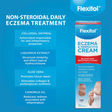 Flexitol Eczema & Dermatitis Cream - Over the Counter Treatment for Eczema, Dermatitis, and Dry Skin, Soothing Moisturiser for Face & Body, Best Cream for Eczema Relief (56g)