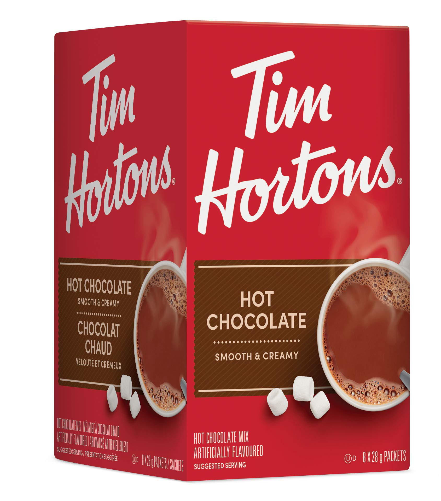 Tim Hortons Hot Chocolate Packets, Original Hot Chocolate, 8 Count (Pack of 5)