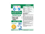 Kids 0-9 Cough & Cold Herbal Syrup 100 ml - Honey Flavour - Relieves Cough, Loosen Mucus and Phlegm with Ivy Leaf Extract - Non-Drowsy, Gluten, Honey and Sugar-Free