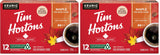 Tim Hortons Maple Coffee, Single Serve Keurig K-Cup Pods, Flavoured Medium Roast, 12 Count (Pack of 2)