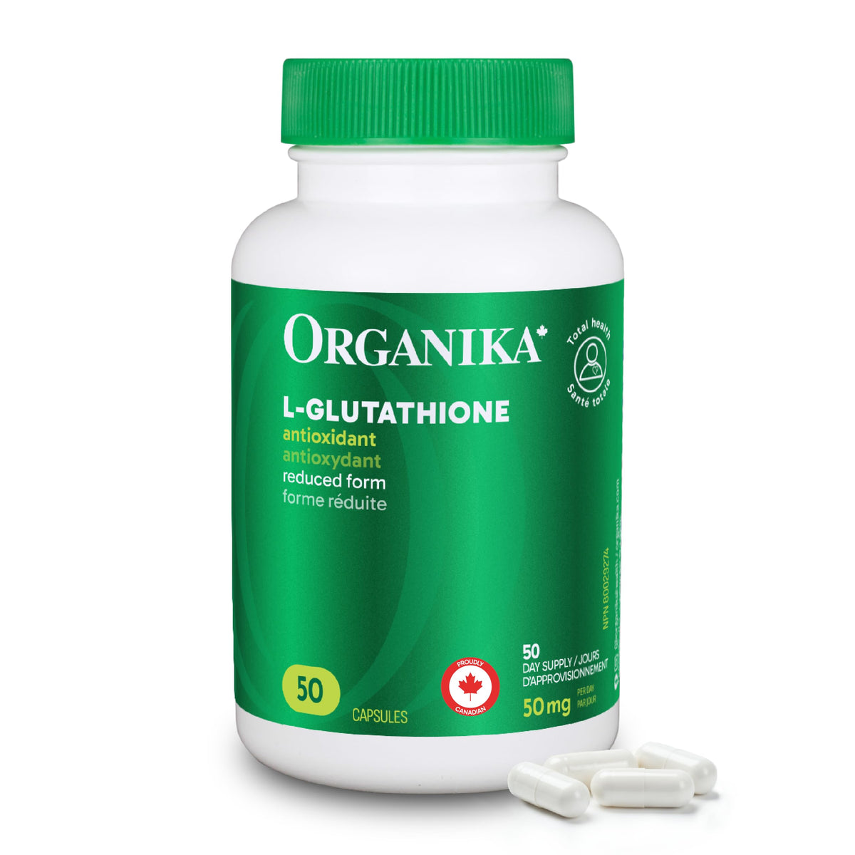 Organika L-Glutathione (Reduced) 50 Caps