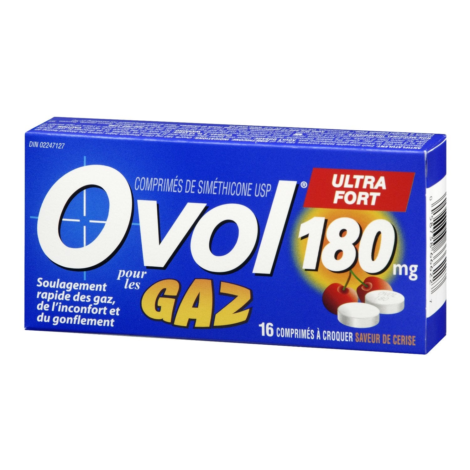 Ovol Ultra Strength Chewable Tablet, Cherry, 180mg