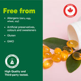 Organika Krill Oil- Sustainable Source from Antarctica, High Absorption of DHA and EPA Omega 3, Brain and Heart Support- 90sftgl