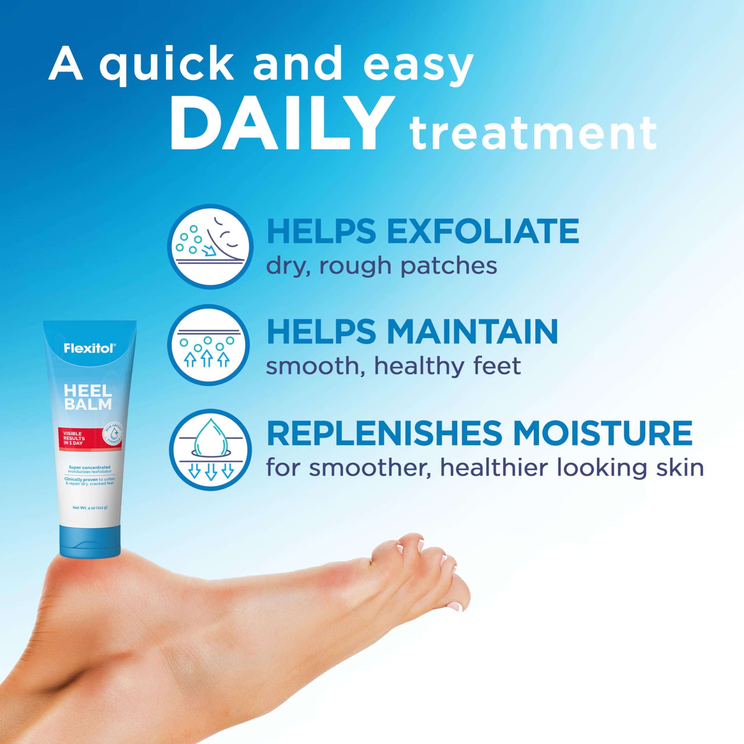 Flexitol Heel Balm Tube, 4 Oz