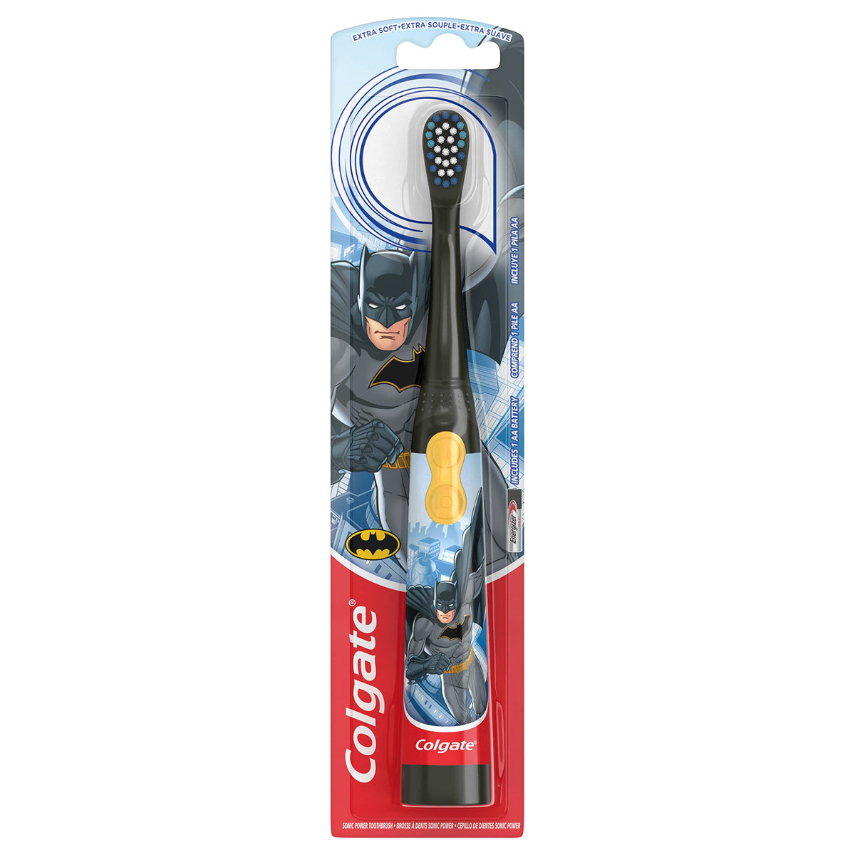 Colgate Kids Battery Powered Toothbrush, Batman, Extra Soft, 1 Count