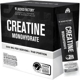 Jacked Factory Creatine Stick Packs - Creatine Monohydrate Powder 5000mg Per Stick - Creatine Supplement for Muscle Growth, Increased Strength, and Improved Athletic Performance - 30 Pack, Unflavoured