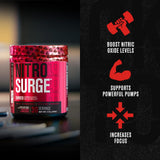 NITROSURGE Shred Thermogenic Pre Workout Supplement - Energy Booster, Instant Strength Gains, Sharp Focus, Powerful Pumps - Nitric Oxide Booster & PreWorkout Powder - 30Sv, Orange Pineapple