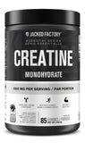 Jacked Factory Creatine Monohydrate Powder - Canadian-Owned Informed Choice Certified Supplement for Increased Muscle Mass*, Improved Strength, Power, & Performance** - 85 Servings, Arctic White