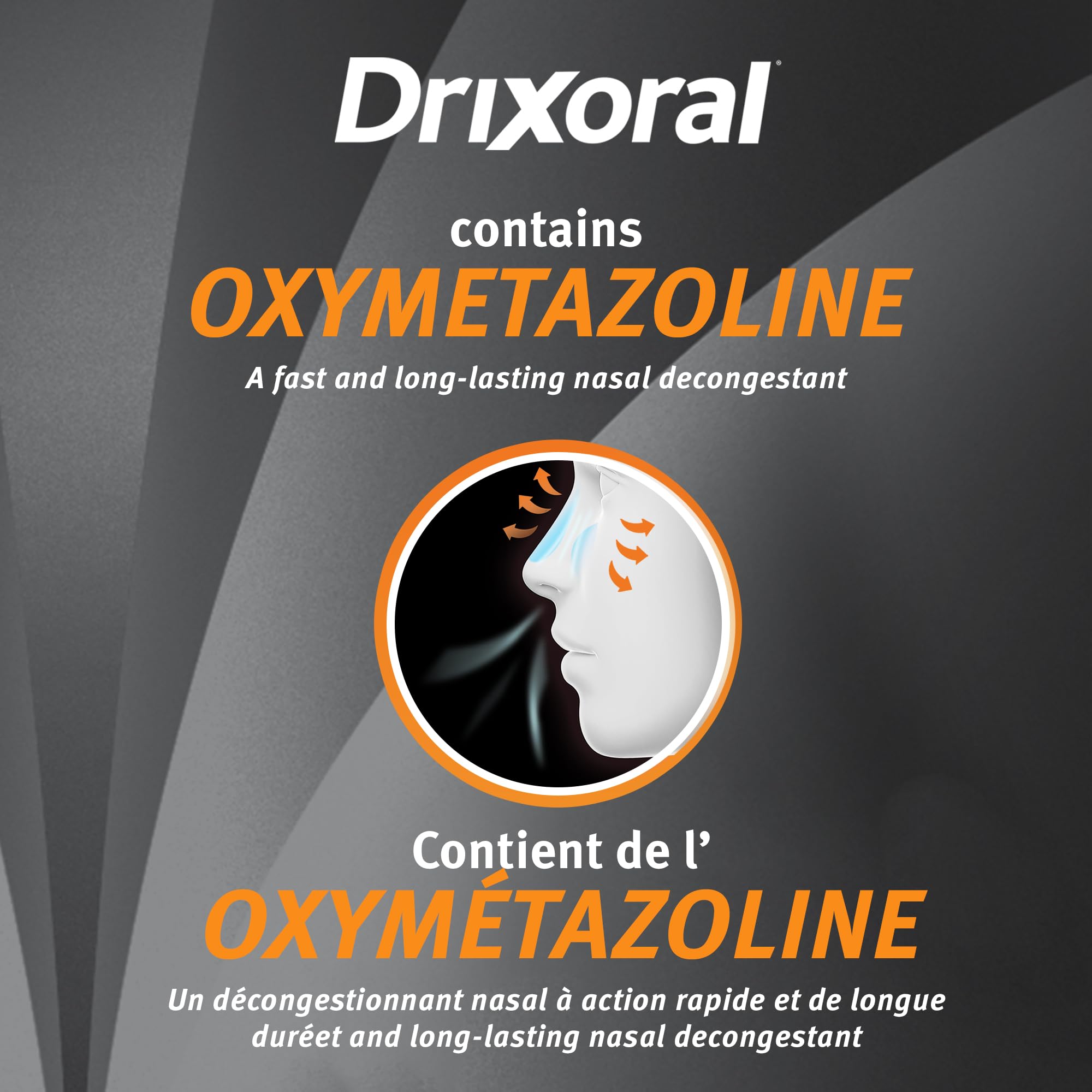 Drixoral No Drip Cool Menthol Spray, Cooling Sensation with 12 Hour Relief, 15ml