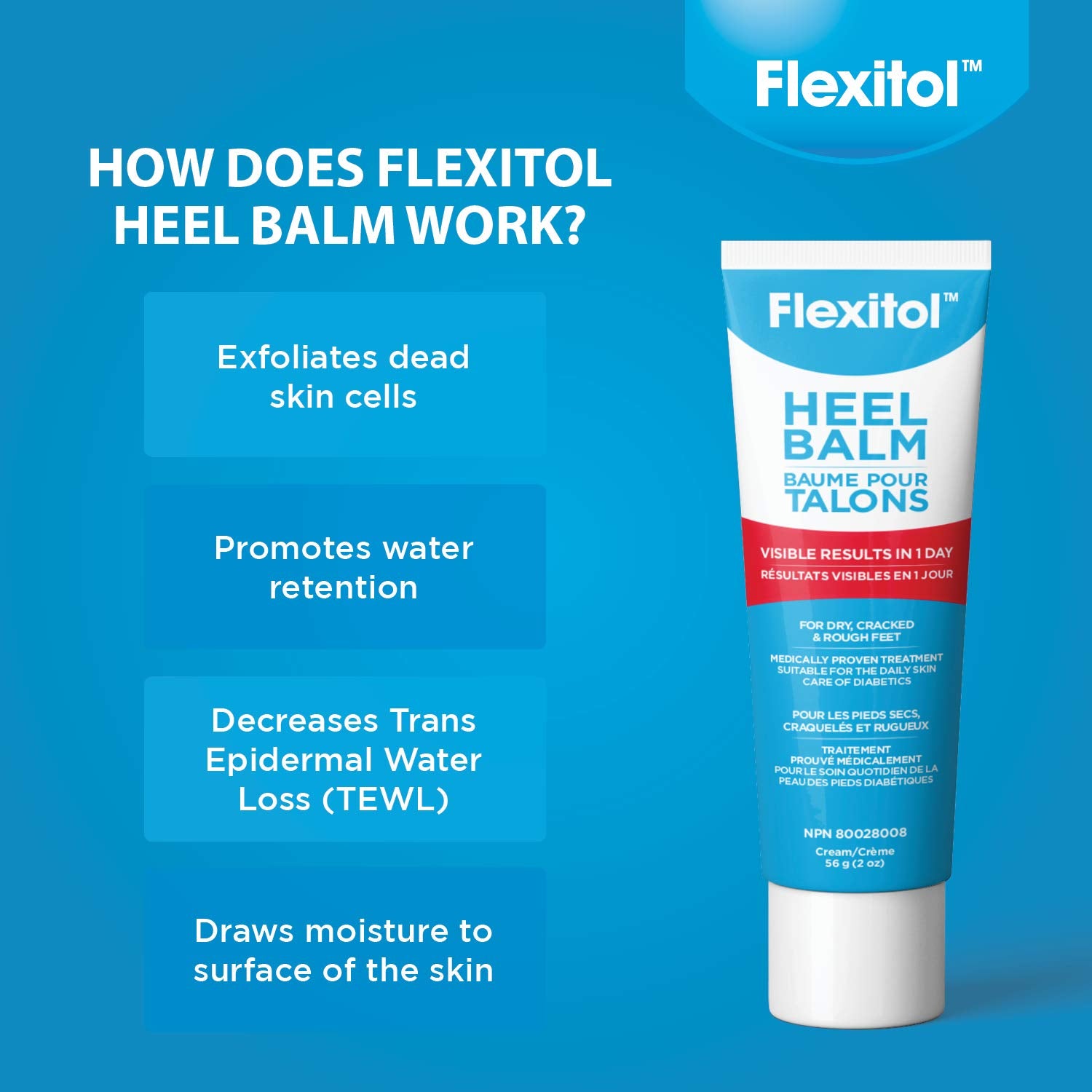 Flexitol Heel Balm – Best Foot Cream, for Dry & Toes, Ultimate Care (56g)