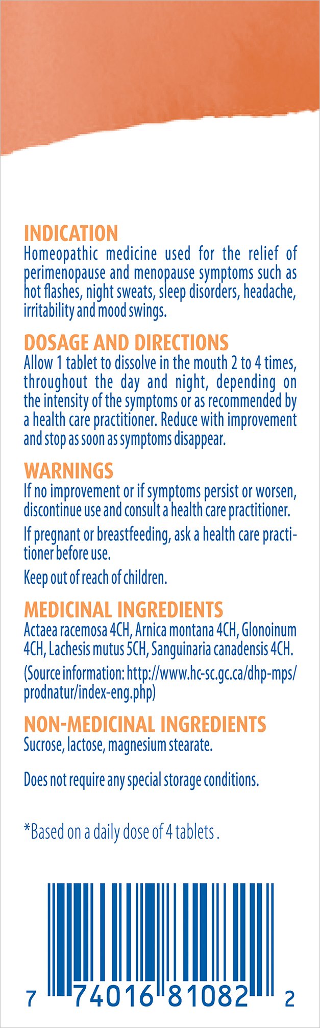 Boiron Acteane – 120 Tablets – Homeopathic Relief for Menopause Symptoms: Hot Flashes, Night Sweats, Irritability