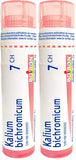Boiron Kalium bichromicum 7ch,Homeopathic medicine. Each tube contains 4 g (approximately 80 pellets) (Pack of 2)