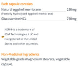Orange Naturals - Glucosamine + NEM, 60 Caps 30-Day Supply - Joint Support Supplement with Natural Egg Membrane - Supports Flexibility & Mobility - Glucosamine & NEM Formula for Knee & Joint Stiffness