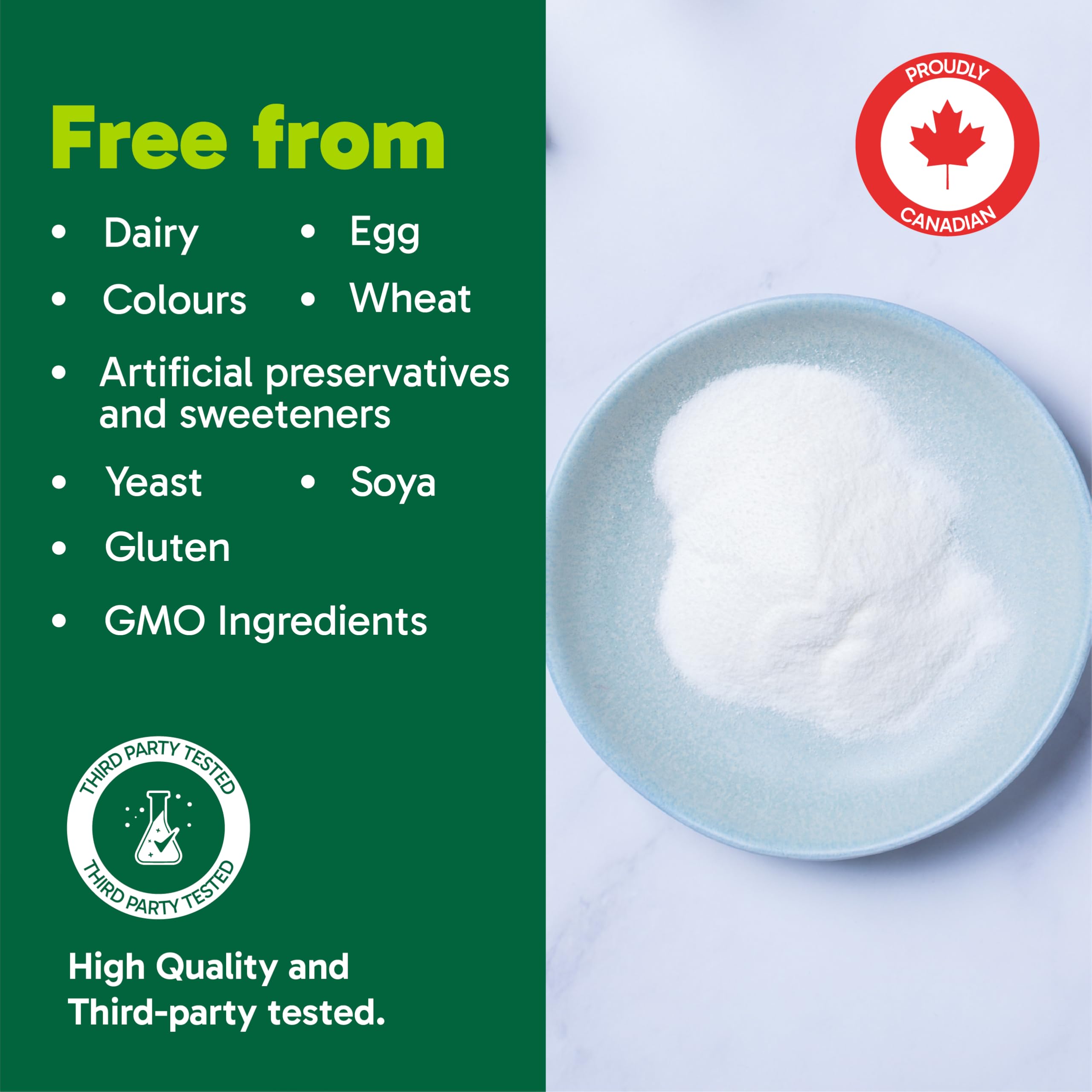 Organika Canadian-Made Inositol (Myo-Inositol)- Cellular Response, Mood Balance, Insulin Support- 90vcaps