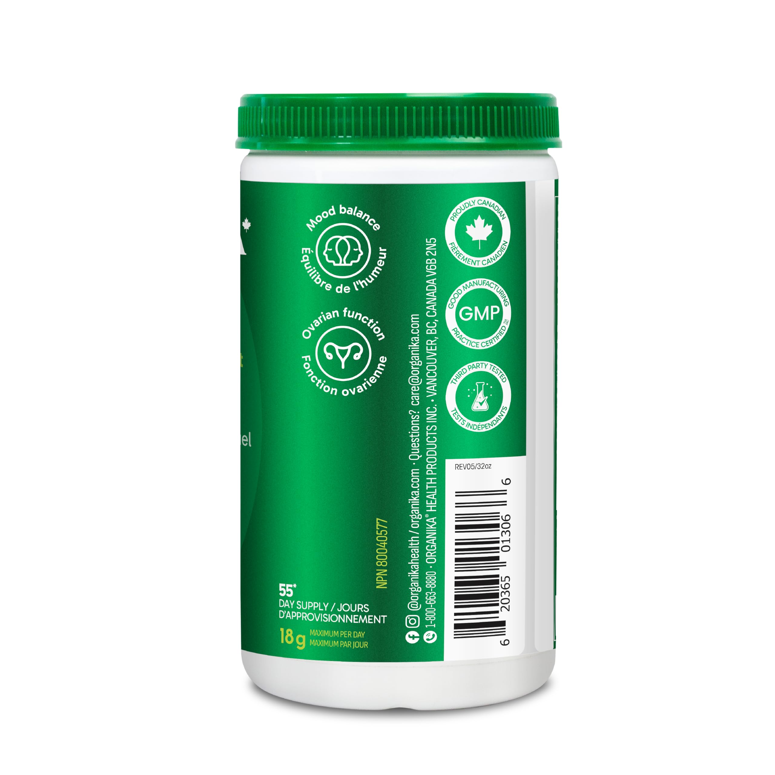 Organika Canadian-Made Inositol (Myo-Inositol)- Cellular Response, Mood Balance, Insulin Support- 500g