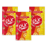 PUR Jumbo Gum | Aspartame Free Chewing Gum | 100% Xylitol | Natural Strawberry, Banana, Orange Flavour, 20 Pieces (Pack of 3)