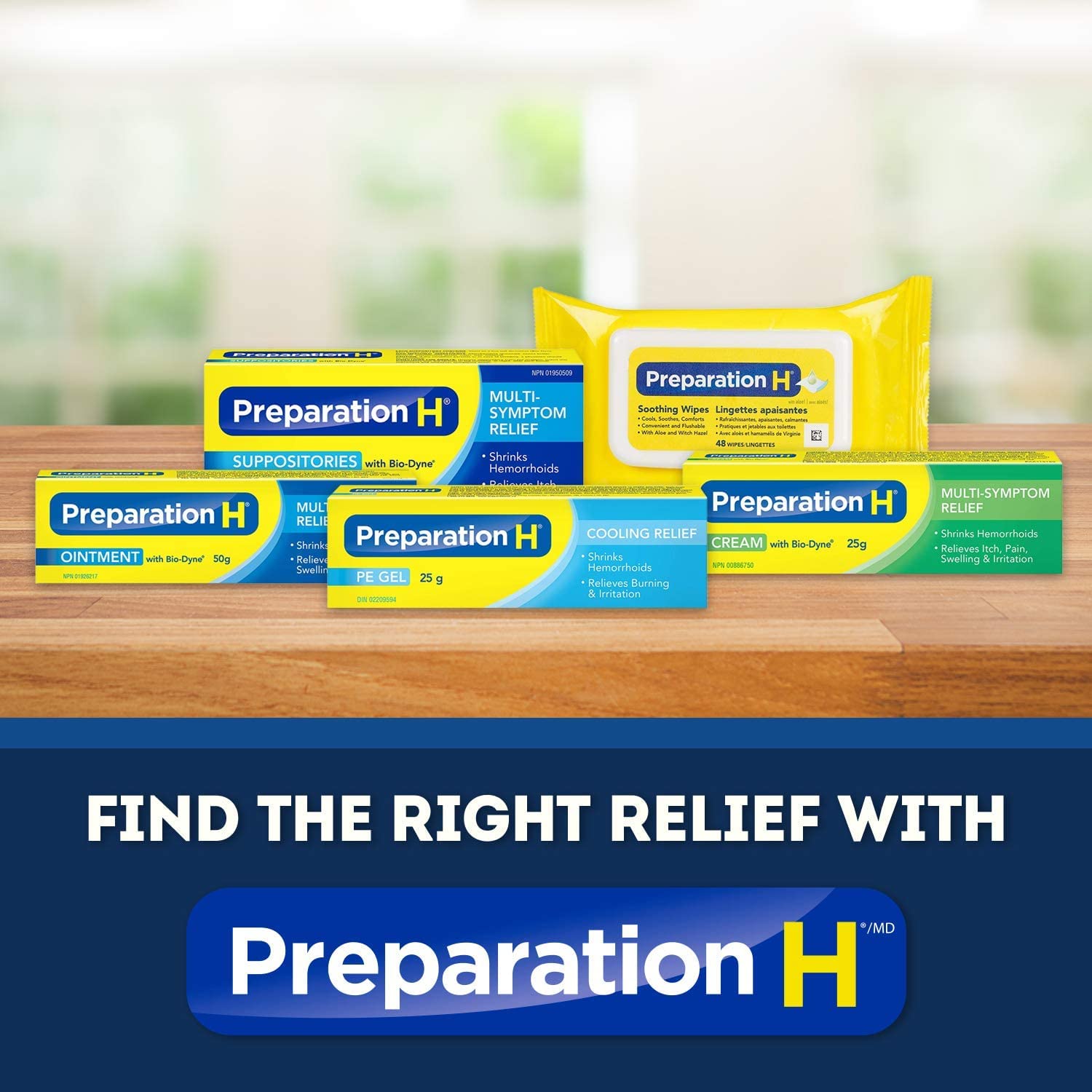 Preparation H Multi-Symptom Hemorrhoid Treatment Cream with Bio-Dyne, 50g Tube