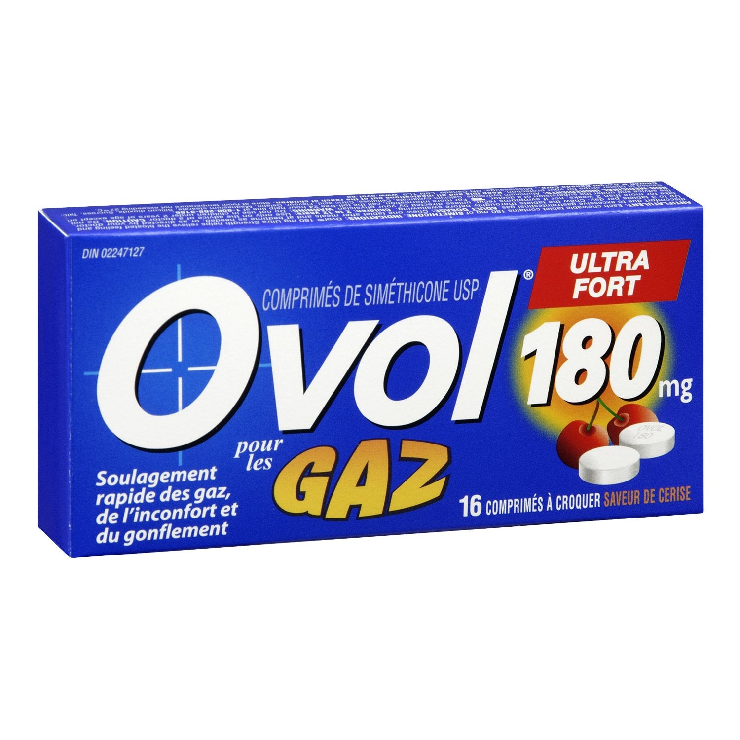 Ovol Ultra Strength Chewable Tablet, Cherry, 180mg