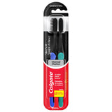 Colgate Slim Soft Toothbrush with Charcoal, 2 Count