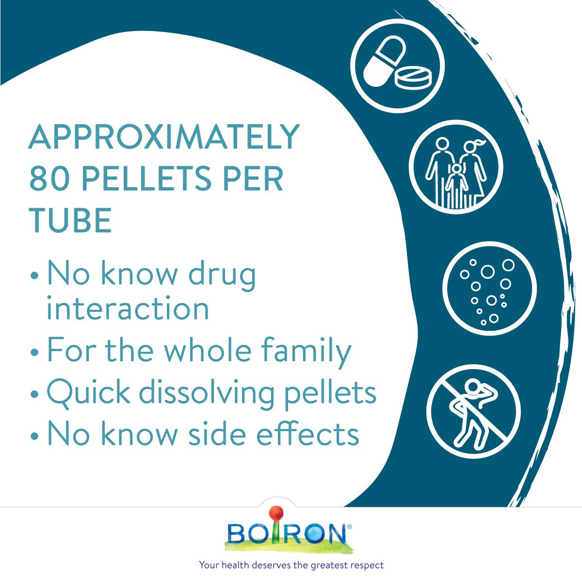 Boiron Nux vomica 1m,Homeopathic medicine. Each tube contains 4 g (approximately 80 pellets)