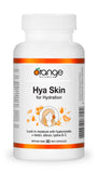 Orange Naturals Hya Skin for Hydration, 30 Veg Capsules, With Biotin, Hyaluronate & Silicon, Nourish Hair, Skin & Nails, Support Hydration & Collagen Formation, Free from Dairy, Gluten, GMO
