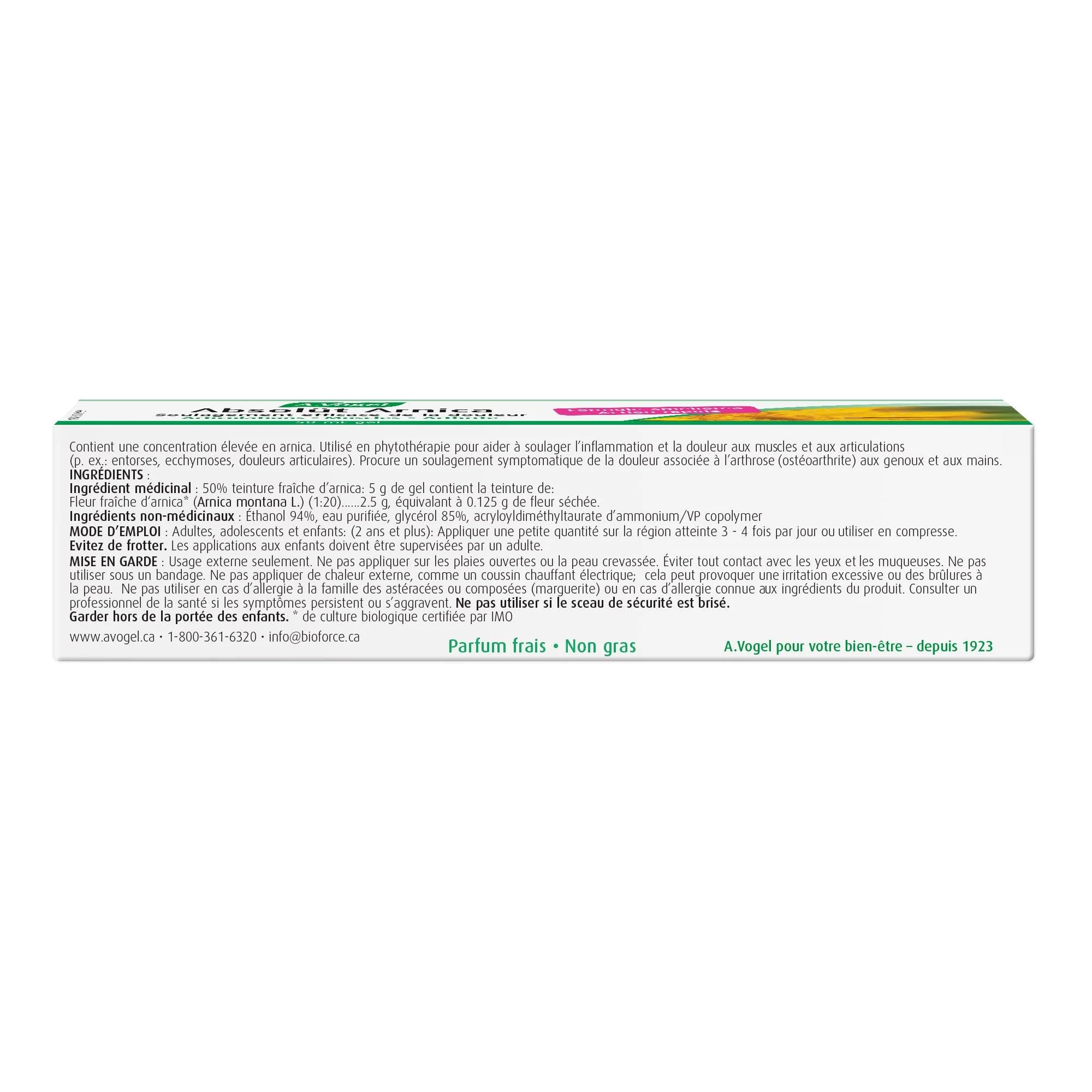 (2 Pack) A.Vogel Absolüt Arnica – Natural Pain Relief for Muscle & Joint Pain, Bruises, Sprains – Fast-Acting, Anti-Inflammatory Arnica Gel – For Adults & Children 2+ – 2x50 mL