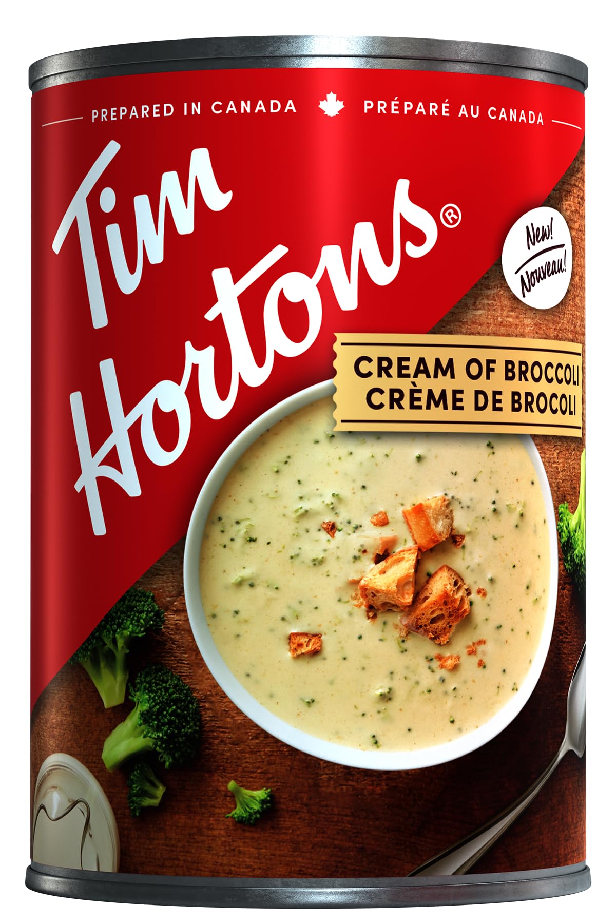 Tim Hortons Cream of Broccoli Soup, Ready-to-Serve, 540mL Can