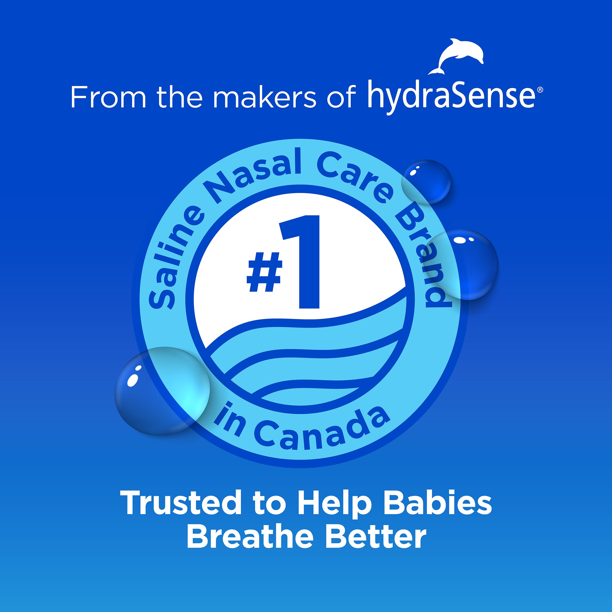 hydraSense Ultra-Gentle Mist Nasal Spray, Baby Nasal Care, 100% Natural Sourced Seawater, Preservative-Free, 210 mL