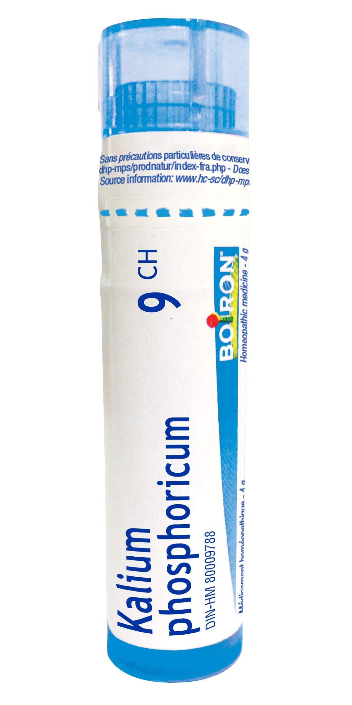 Boiron Kalium phosphoricum 9ch,Homeopathic medicine. Each tube contains 4 g (approximately 80 pellets)