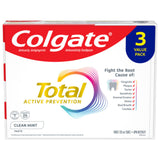 Colgate Total Toothpaste, Clean Mint, 3 X 120 ml