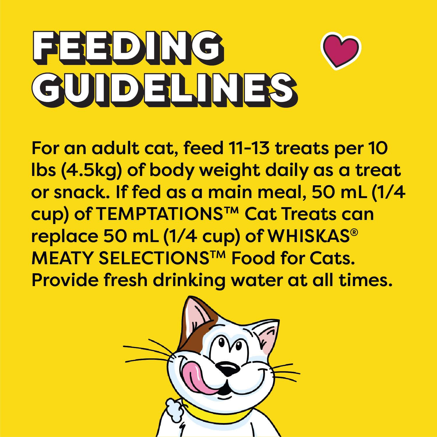 TEMPTATIONS Mix-Ups Adult Cat Treats Chicken, Catnip & Cheese Flavour, 850g Tub (Pack of 2)