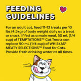 TEMPTATIONS Mix-Ups Adult Cat Treats Chicken, Catnip & Cheese Flavour, 850g Tub (Pack of 2)