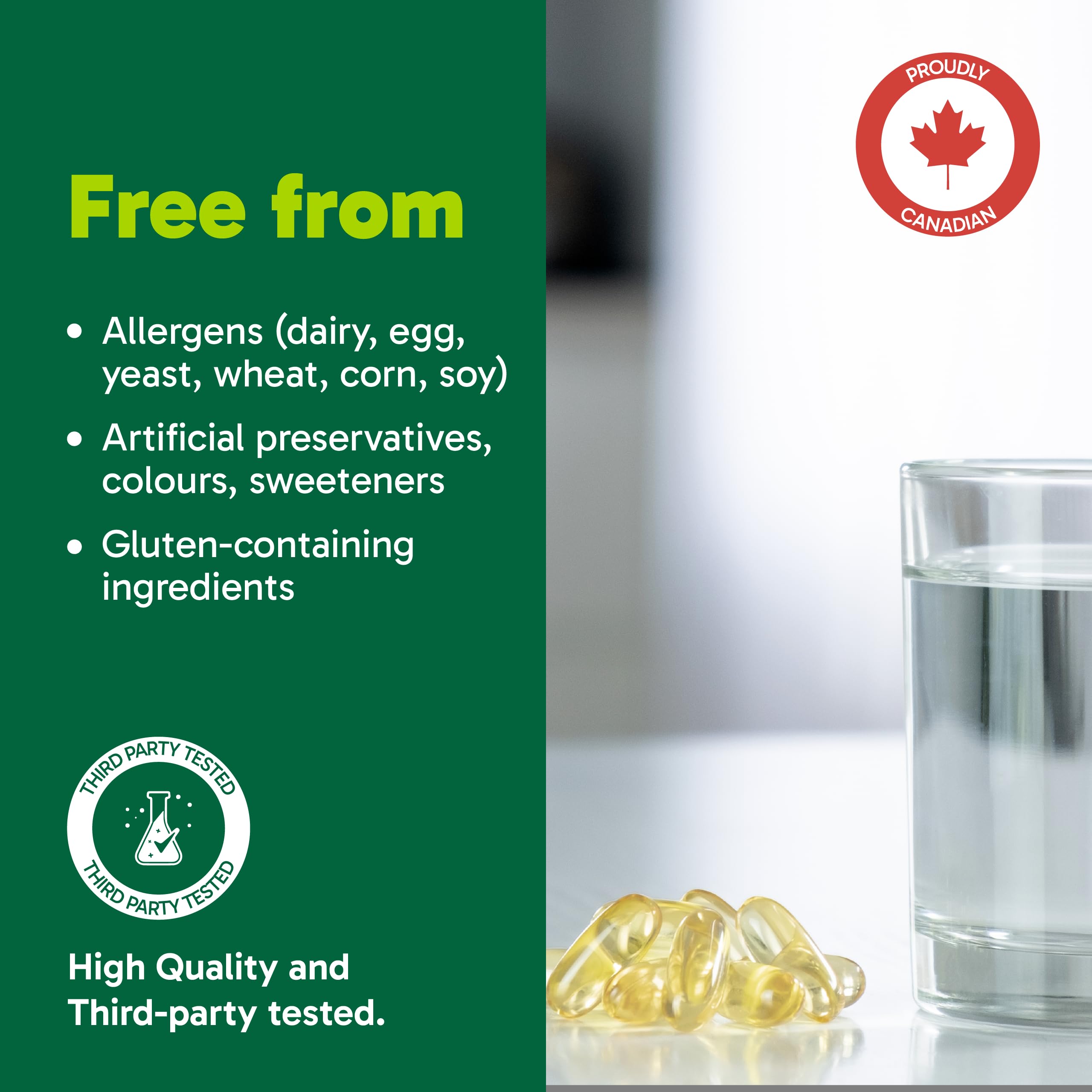 Organika Extra Strength Omega-3 Fish Oil 1414mg – High DHA (330mg) and EPA (660mg) Formula for Cognitive, Brain & Heart Health – No Fishy Aftertaste, Sustainably Sourced – 60 Softgels