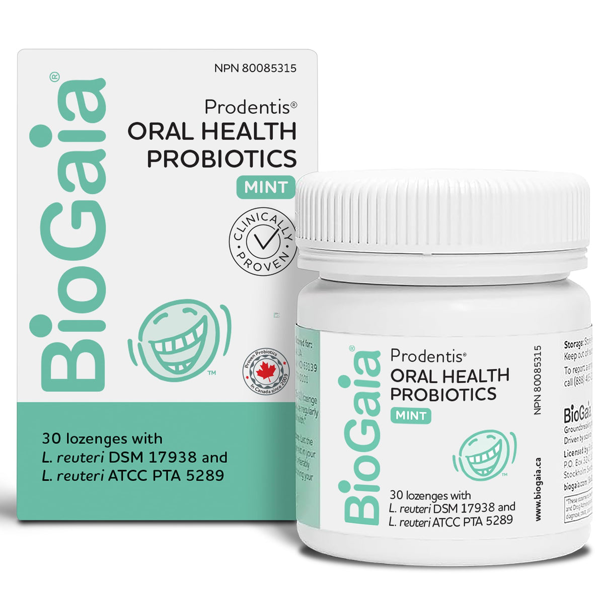 Prodentis Mint | Dental Oral Probiotic Lozenges | for Adults | Clinically Proven Dental Probiotics | Promotes Good Oral Health & Gut Health Too | 30 Mint-Flavored Lozenges