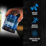 Growth Surge Post Workout Recovery Drink - Daily Muscle Building Supplement with Creatine Monohydrate Powder, Betaine, L-Carnitine L-Tartrate - 30 Servings, Blueberry Lemonade