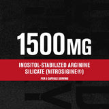 Jacked Factory L-Arginine Nitrosigine 1500mg - Patented Bonded Essentials L Arginine Silicate, Nitric Oxide Supplement for Muscle Growth, Pumps, Vascularity, and Energy - 90 Count