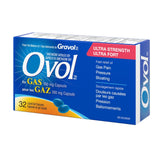 Ovol Ultra Strength Softgels Capsule For Gas, Relief for Gas Pain, Pressure, Bloating, Made in Canada, 180mg