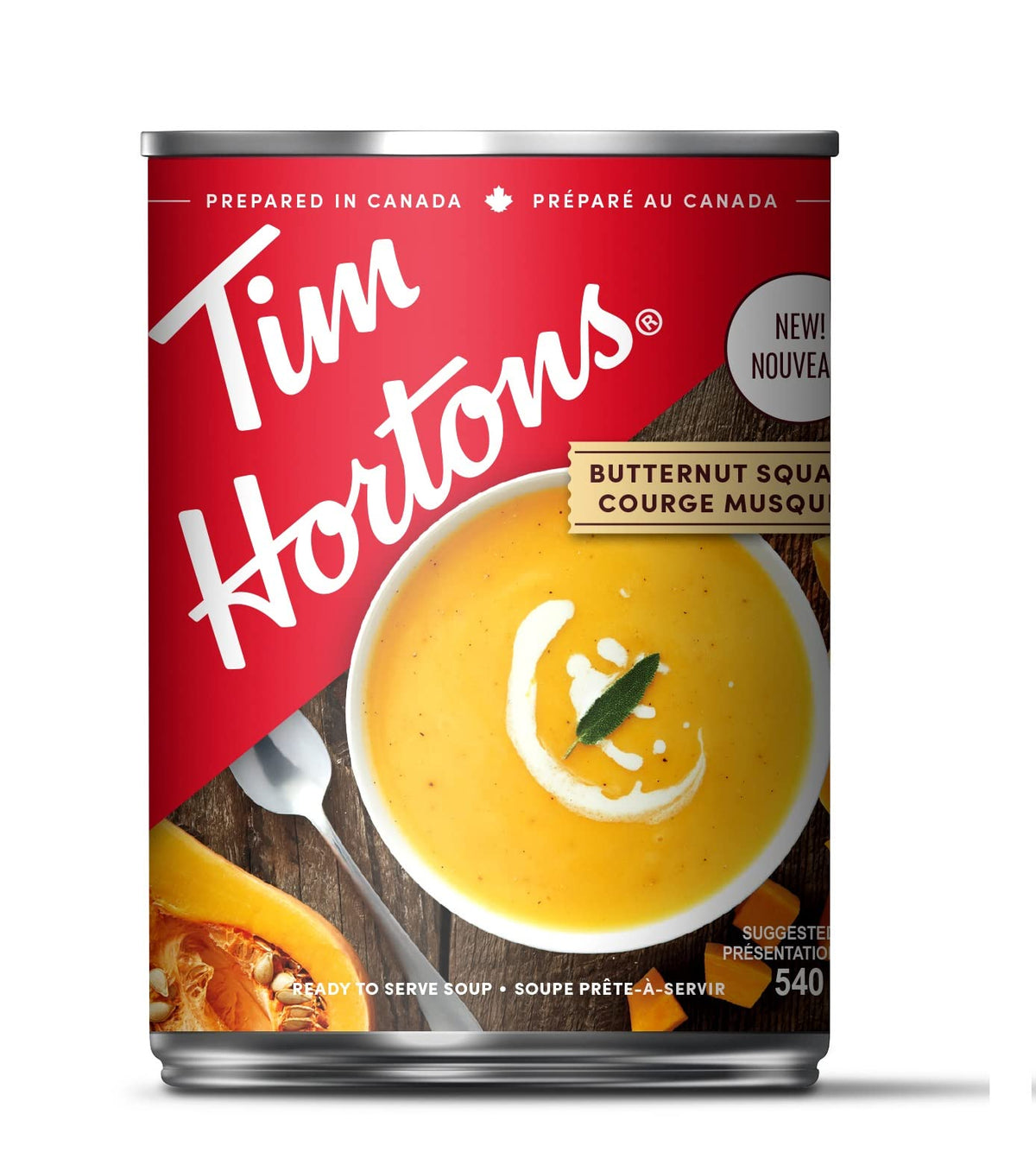 Tim Hortons Butternut Squash Soup, Ready-to-Serve, 540mL Can