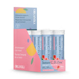 Organika Instant C, D, Zinc Effervescent Tablets - Watermelon Flavour- Immune Support- Single Tube x 10 Tablets