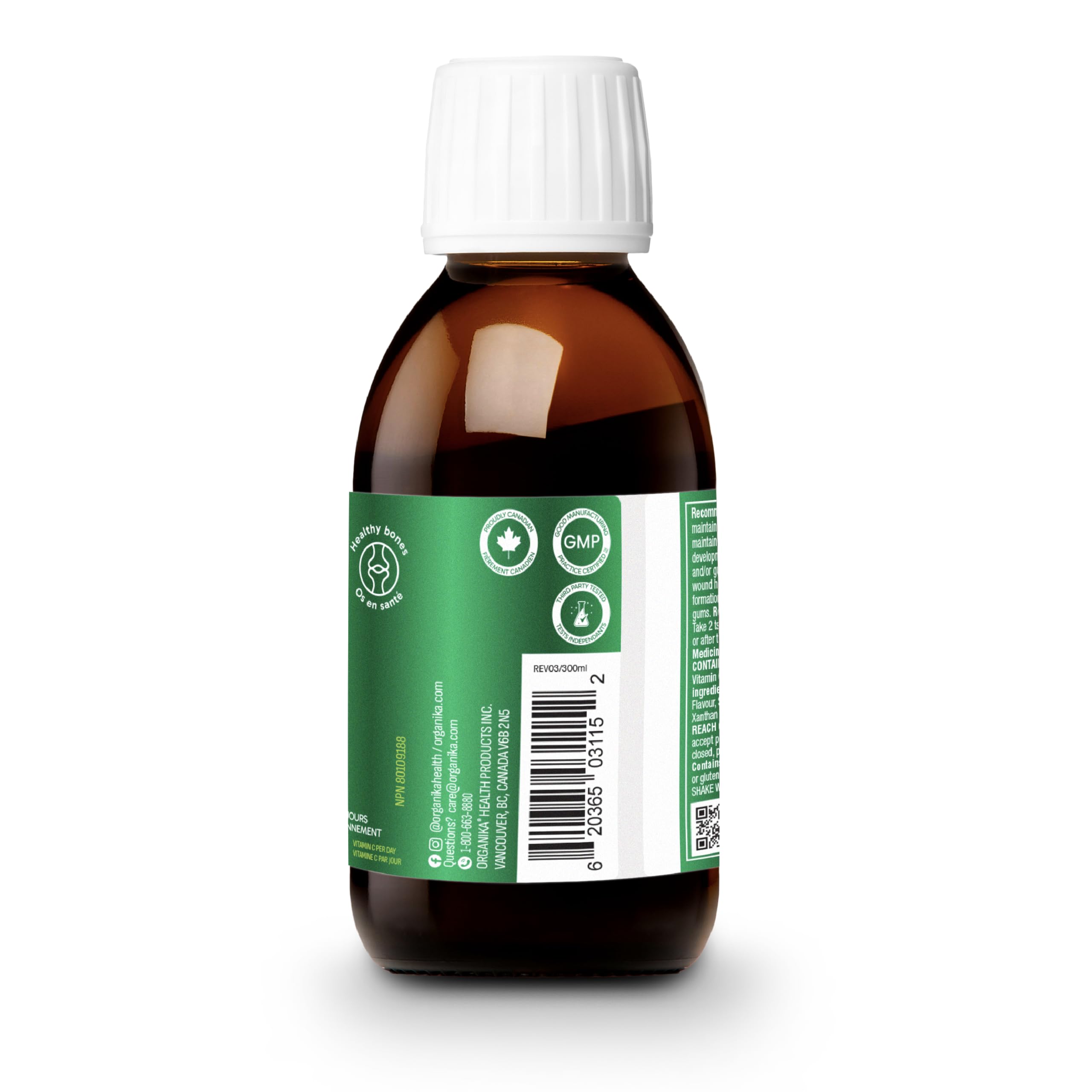 Organika Liquid Zinc and Vitamin C - Orange Flavour - Immunity Support- 300 ml (Pack of 1)