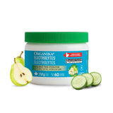 Organika Canadian-Made Electrolytes Powder with Vitamin C & Prebiotic Fibre - Sugar-Free Hydration Drink Mix - Cucumber Pear - 210 g - 60 servings