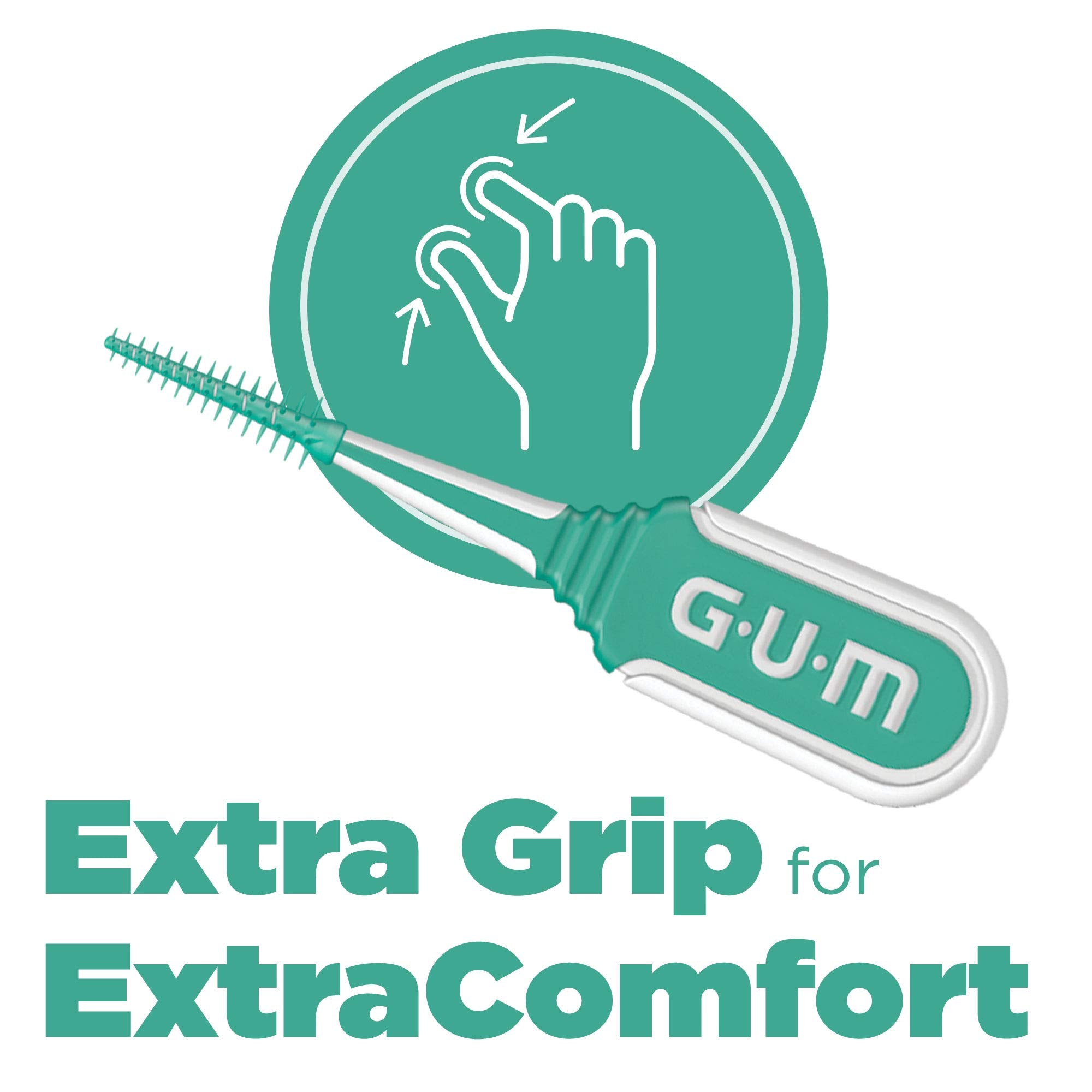 GUM Soft-Picks® Comfort Flex, Mint Flavoured, Travel Case, 64 picks